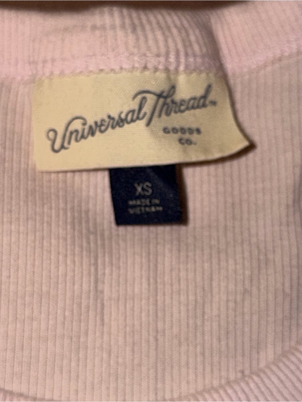 Universal Thread Light Pink Ribbed Tank Top - Picture 2 of 2